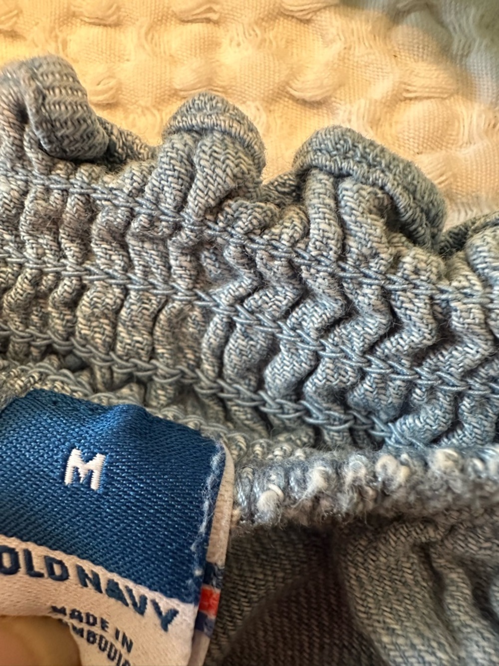 Old Navy Light Blue Cotton Tunic Dress with Pocketa - Picture 2 of 10